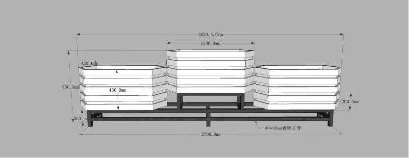”品“ SIZE FLOWER BOX